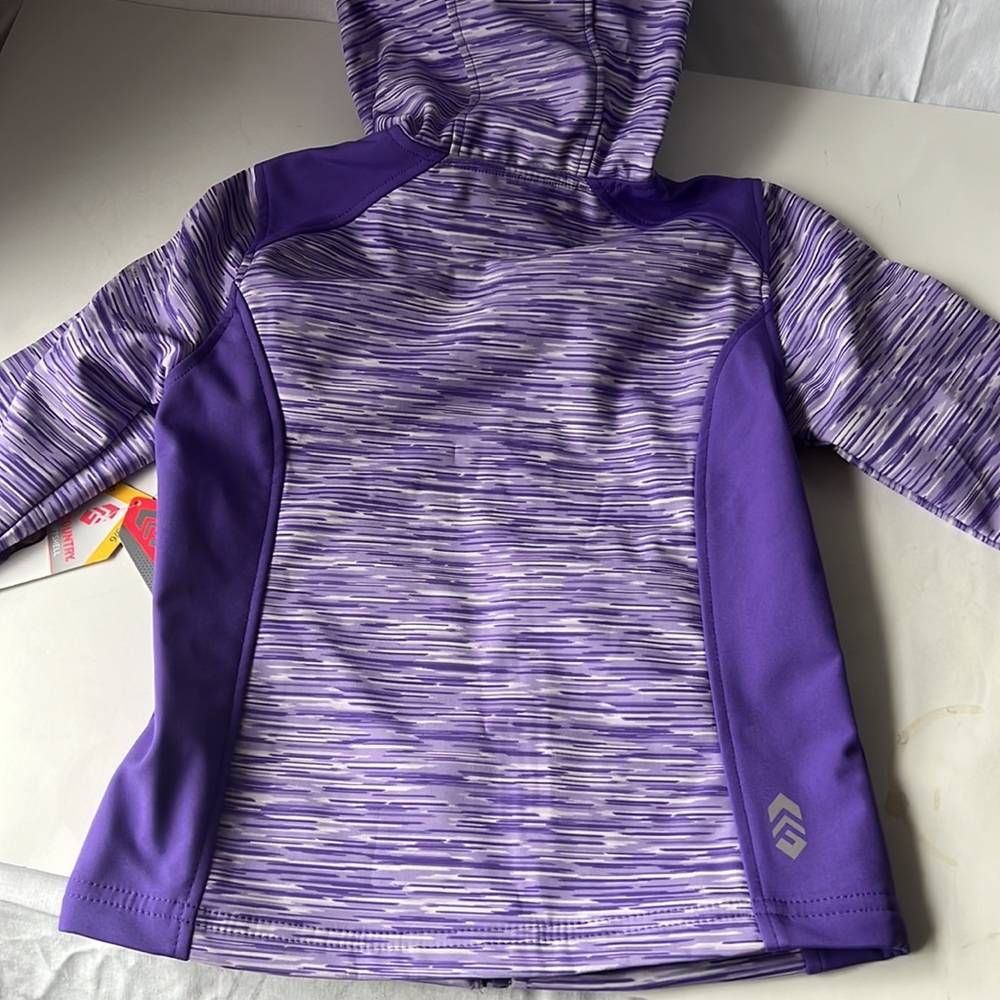 Free Country Girls Jacket Softshell Purple Space Dye 5/6 - Picture 6 of 16